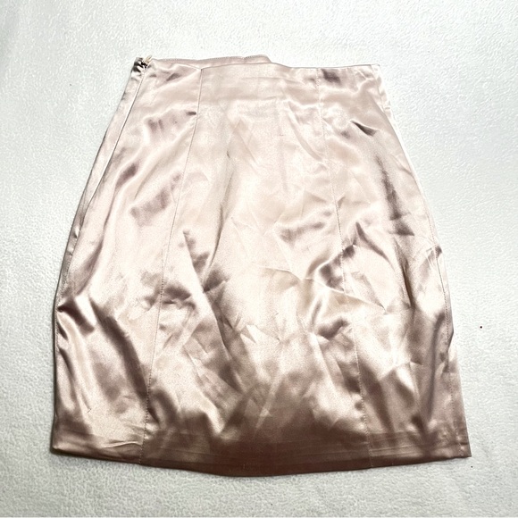 Satin Lace-Up Skirt in Champagne - Picture 2 of 2